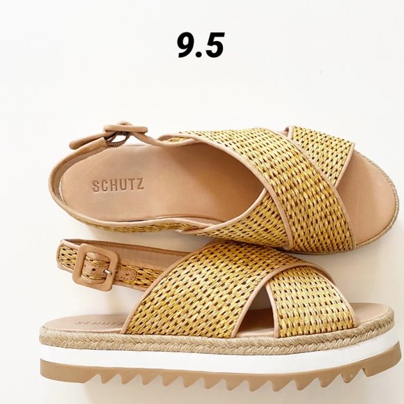 Schutz Woven Platform Espadrille - Picture 14 of 16